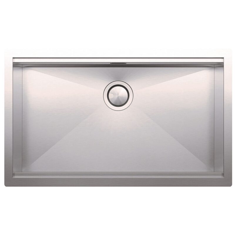 Clearwater Stark Smart 1 Bowl Undermount Steel Kitchen Sink 800x490mm Clearwater Stark Smart 1 Bowl Undermount Steel Kitchen Sink 800x490mm