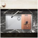 Clearwater Stark Smart 1 Bowl Undermount Steel Kitchen Sink 800x490mm