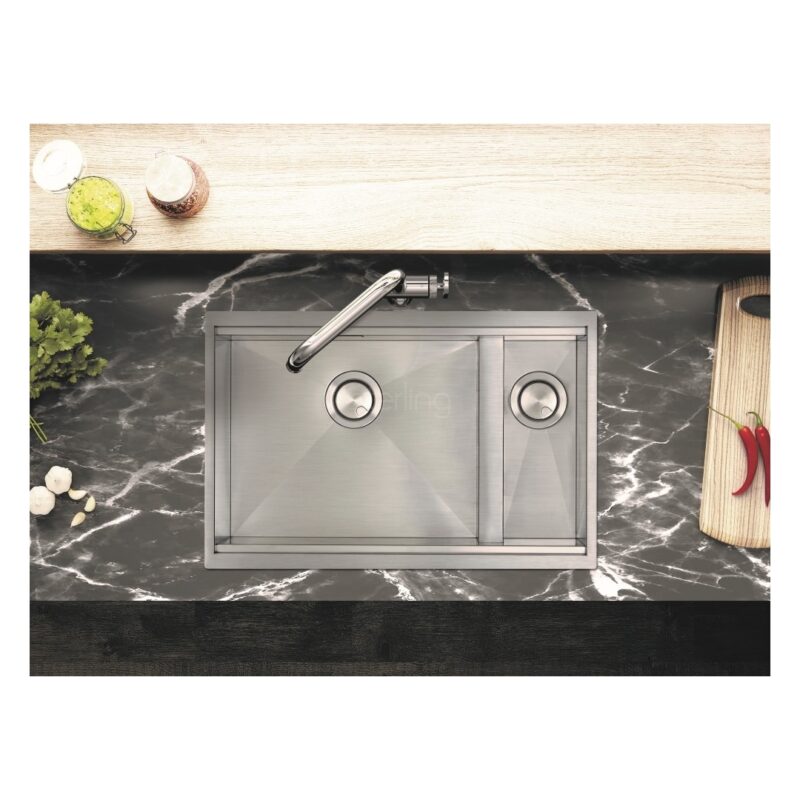 Clearwater Stark Smart 1.5 Bowl 740x490mm Stainless Steel Sink