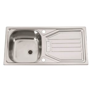 Clearwater Spacesaver Single Bowl Single Drainer Stainless Steel Sink