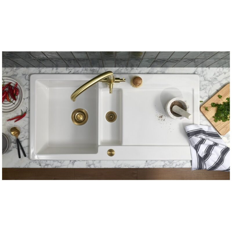 Clearwater Stella Tri-Spa Cold Water Filter & Mixer Tap Brushed Brass