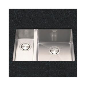 Clearwater Stereo 1.5 Bowl Undermount Steel Kitchen Sink 580x430mm