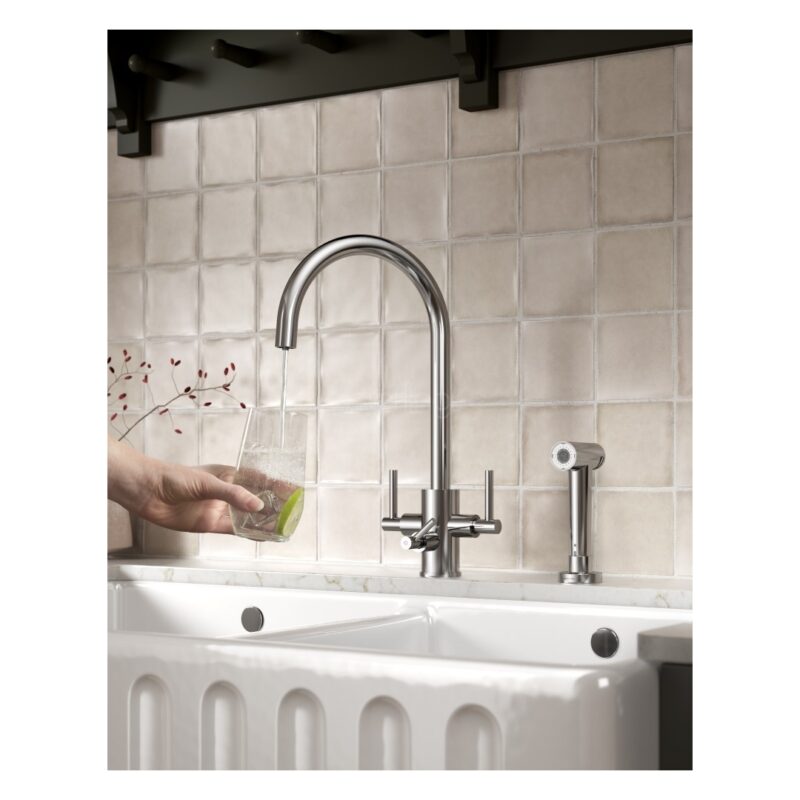 Clearwater Stella Filter Tap with Rinse Chrome