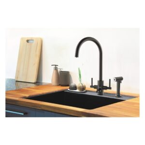Clearwater Stella Filter Tap with Rinse Matt Black