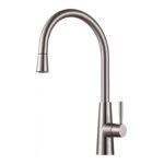 Clearwater Titania Mono Sink Mixer with Pull-Out Stainless Steel