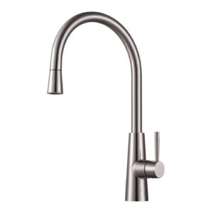 Clearwater Titania Mono Sink Mixer with Pull-Out Stainless Steel
