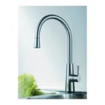 Clearwater Titania Mono Sink Mixer with Pull-Out Stainless Steel