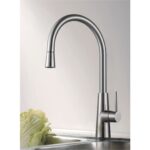 Clearwater Titania Mono Sink Mixer with Pull-Out Stainless Steel