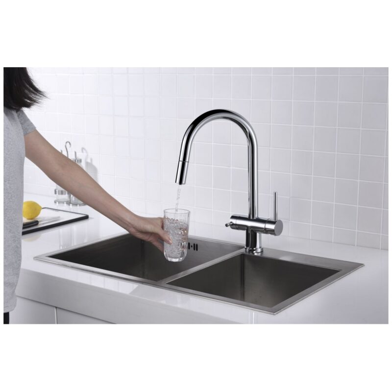 Clearwater Toledo Kitchen Filter & Mixer Tap with Pull Out Spray Chrome