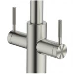 Clearwater Topaz U Spout Kitchen Mixer Tap Brushed Nickel