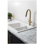 Clearwater Topaz Kitchen Sink Mixer Tap Pull Out Spray Brass