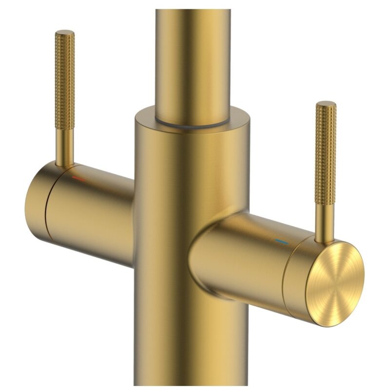 Clearwater Topaz Kitchen Sink Mixer Tap Pull Out Spray Brass