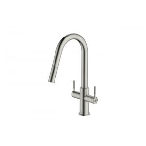 Clearwater Topaz Kitchen Sink Mixer Tap Pull Out Spout Brushed