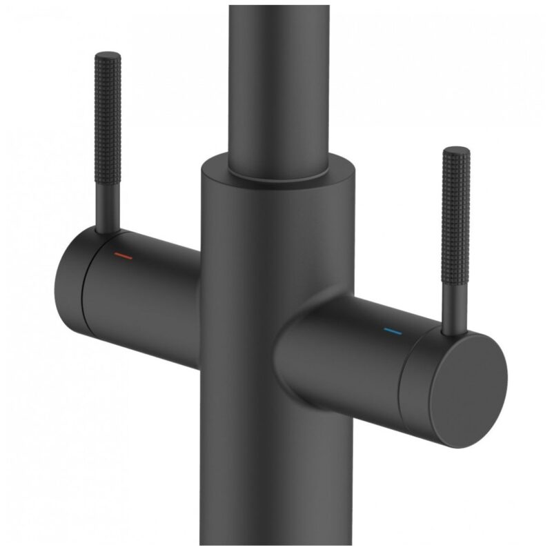 Clearwater Topaz Kitchen Sink Mixer Tap Pull Out Spray Matt Black
