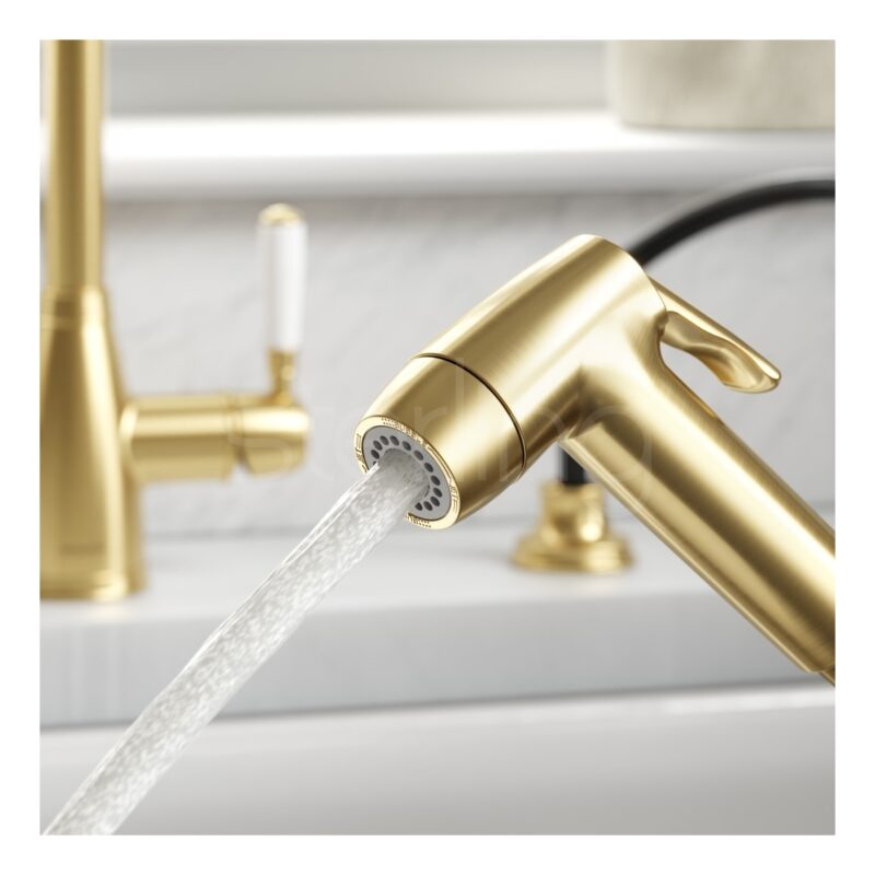Clearwater Traditional Pull Out Kitchen Hand Spray Brushed Bronze