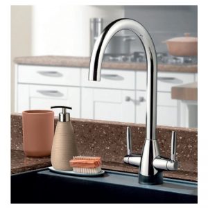 Clearwater Tutti Mono Sink Mixer with Swivel Spout Brushed