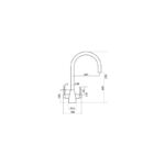 Clearwater Tutti Mono Sink Mixer with Swivel Spout Chrome