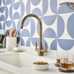 Clearwater Tutti Twin Lever Kitchen Sink Mixer Tap Patinated Brass