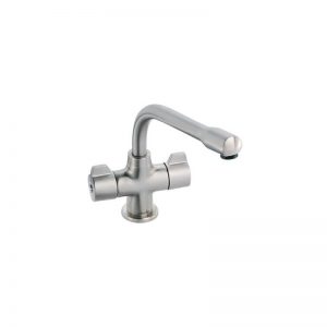 Clearwater Ultra Mono Sink Mixer Mixer with Swivel Spout Brushed