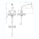 Clearwater Ultra Mono Sink Mixer with Swivel Spout Brushed
