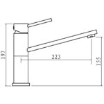 Clearwater Velorum Top Lever Mono Sink Mixer Chrome
