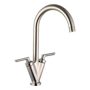 Clearwater Vitro Mono Sink Mixer with Swivel Spout Brushed