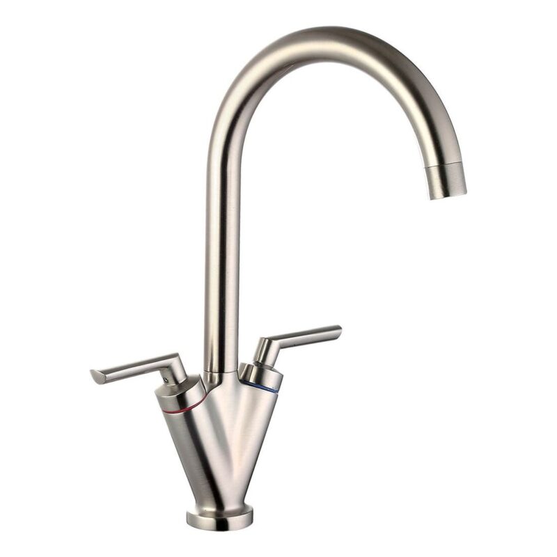 Clearwater Vitro Mono Sink Mixer with Swivel Spout Brushed Clearwater Vitro Mono Sink Mixer with Swivel Spout Brushed