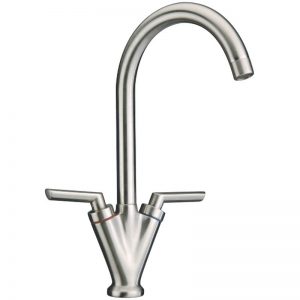 Clearwater Vitro Mono Sink Mixer with Swivel Spout Brushed