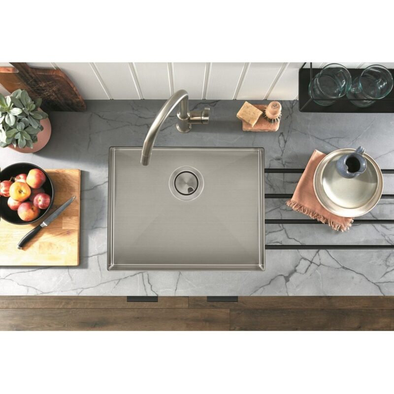 Clearwater Volta Single Bowl 500x400mm Stainless Steel Sink