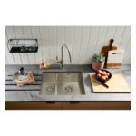 Clearwater Volta 1.5 Bowl 525x400mm Stainless Steel Sink, Right Main Bowl