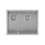 Clearwater Volta 1.5 Bowl 525x400mm Stainless Steel Sink, Right Main Bowl