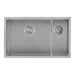 Clearwater Volta 1.5 Bowl 685x400mm Stainless Steel Sink, Left Hand Main Bowl