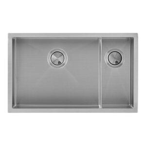 Clearwater Volta 1.5 Bowl 685x400mm Stainless Steel Sink, Left Hand Main Bowl