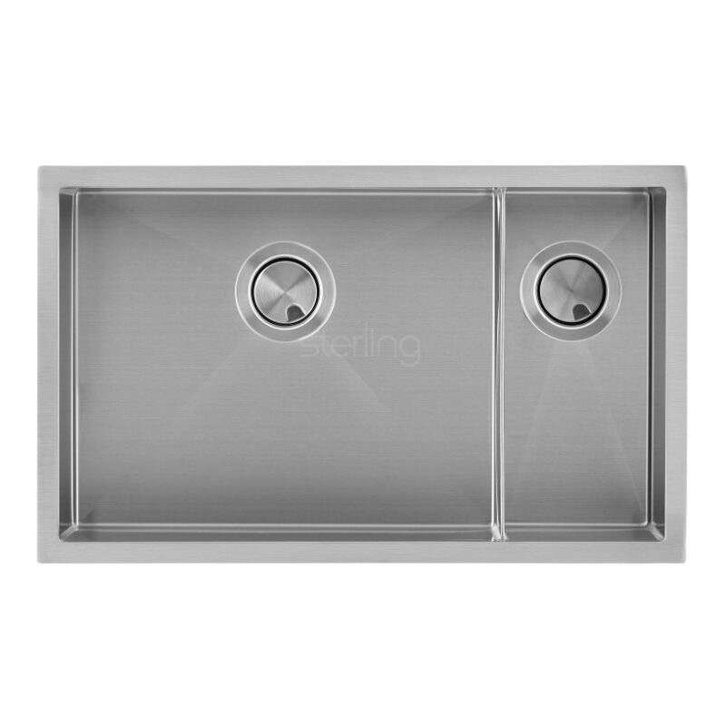 Clearwater Volta 1.5 Bowl 685x400mm Stainless Steel Sink, Left Hand Main Bowl