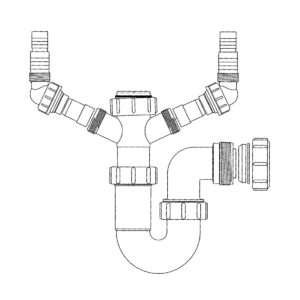 Clearwater Plumbing Kit for Single Bowl Sinks