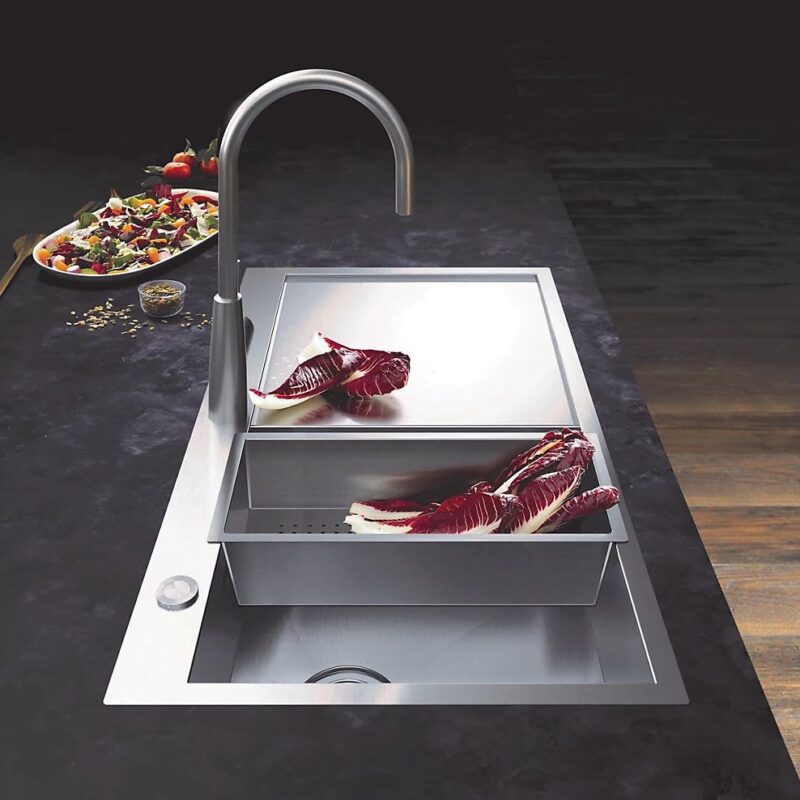 Clearwater Zenith Single Bowl Stainless Steel Sink with Right Hand Drainer