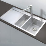 Clearwater Zenith 1.5 Bowl Inset Steel Sink with Left Drainer 1000x510mm