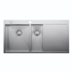 Clearwater Zenith 1.5 Bowl 1000 x 510mm Steel Sink, Right Drainer