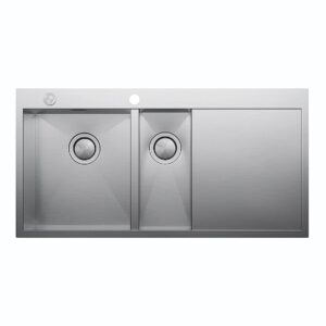 Clearwater Zenith 1.5 Bowl 1000 x 510mm Steel Sink, Right Drainer