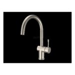 Clearwater Zodiac C Spout Kitchen Sink Mixer Tap Brushed Nickel