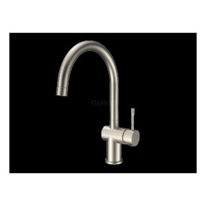 Clearwater Zodiac C Spout Kitchen Sink Mixer Tap Brushed Nickel
