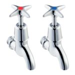 Deva Cross Handle 1/2" BS5412 Valve Bib Taps