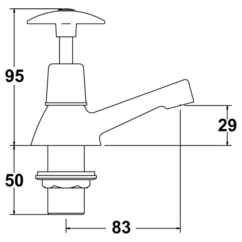 Deva Cross Handle Bath Taps