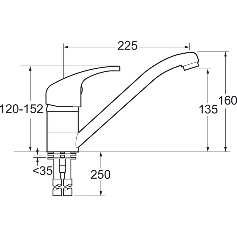 Deva Adore Mono Sink Mixer