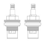 Deva 3/4" Ceramic Disc Valves (Pair) for DLT Ranges