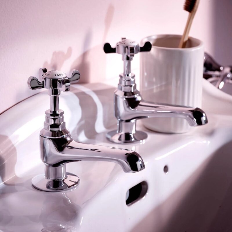 Deva Coronation Basin Taps Pair
