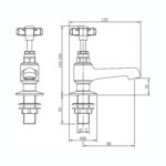 Deva Coronation Basin Taps Pair