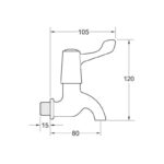 Deva Lever Action Bib Taps