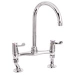 Deva Lever Action 3" Lever Bridge Sink Mixer, Adjustable Centres