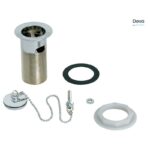 Deva 1 1/4" Basin Slotted Waste, Brass Plug